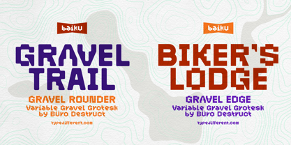 BD Gravel Font Poster 1