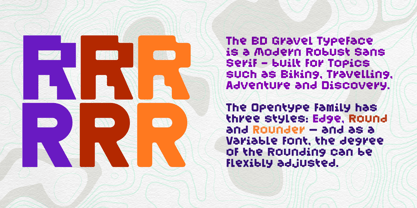 BD Gravel Font Poster 9