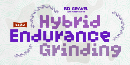 BD Gravel Font Poster 6