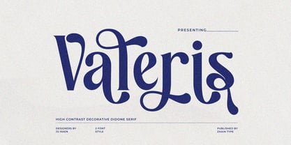 Valeris Font Poster 1