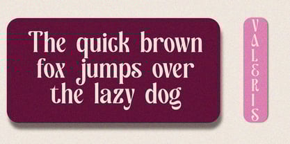 Valeris Font Poster 10