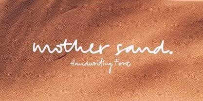 Mother Sand Font Poster 1