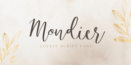 Mondier Font Poster 1