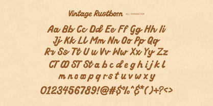 Vintage Rustborn Font Poster 11