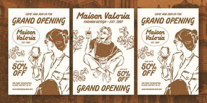 Vintage Rustborn Font Poster 5