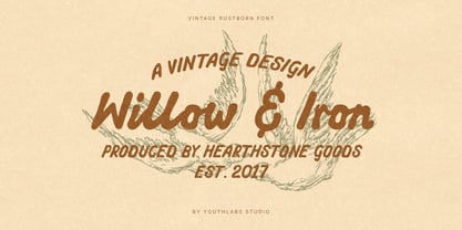 Vintage Rustborn Font Poster 4