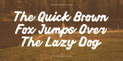 Vintage Rustborn Font Poster 2