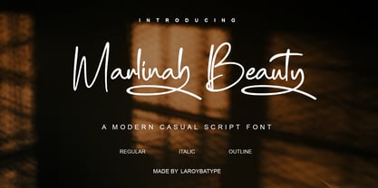 Marlinah Beauty Font Poster 1