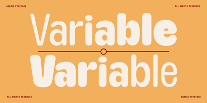 Ageris Font Poster 2