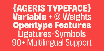 Ageris Font Poster 3