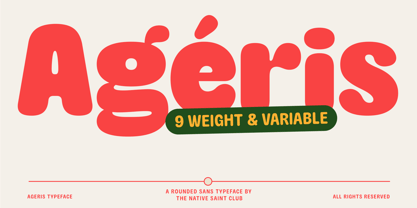 Ageris Font Poster 1