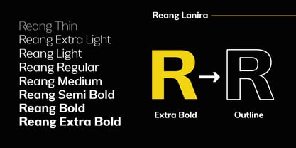 Reang Lanira Font Poster 7