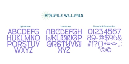 Ernale William Font Poster 6