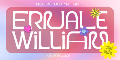Ernale William Font Poster 1