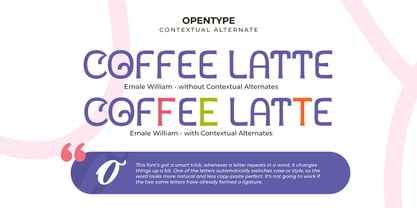 Ernale William Font Poster 8