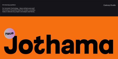 Neue Jothama Font Poster 1