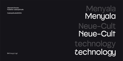 Neue Jothama Font Poster 2