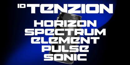 ID Tenzion Font Poster 2