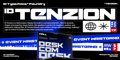 ID Tenzion Font Poster 1