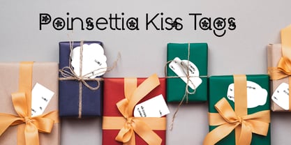 ZP Poinsettia Kiss Font Poster 6