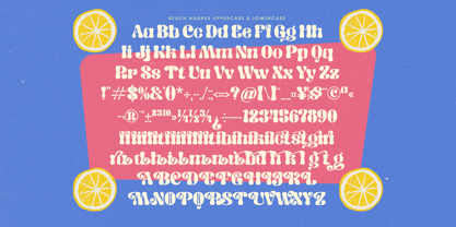 Beach Nagres Font Poster 14