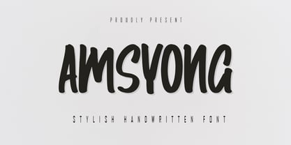 Amsyong Font Poster 1