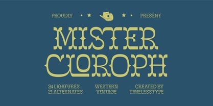Mister Cloroph Font Poster 1