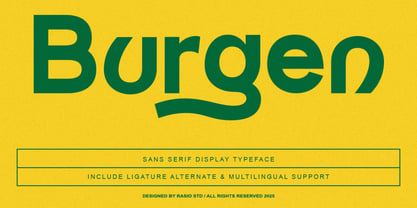 Burgen Font Poster 1