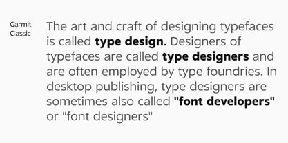 Garmit Classic Variable Font Poster 4