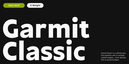 Garmit Classic Variable Font Poster 1