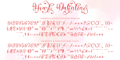 Marisa Valentine Italic Font Poster 9