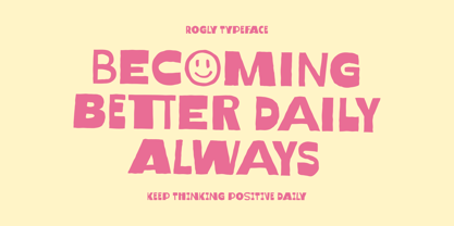 Rogly Font Poster 4