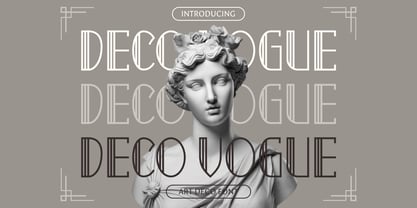 Deco Vogue Font Poster 1