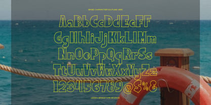 Sunrope Outline Font Poster 11
