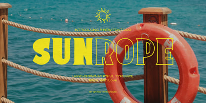 Sunrope Outline Font Poster 1