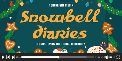 Snow Flow Font Poster 3