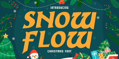 Snow Flow Font Poster 1