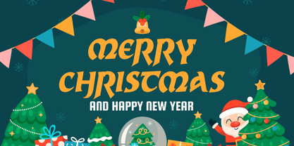 Snow Flow Font Poster 2