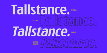 Tallstance Font Poster 3