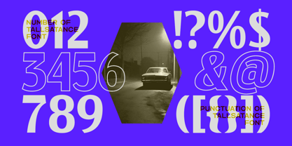 Tallstance Font Poster 9