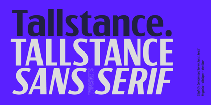 Tallstance Font Poster 1