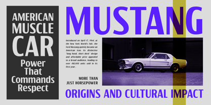 Tallstance Font Poster 2