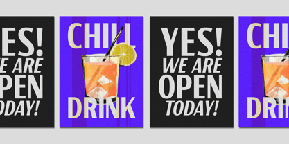 Tallstance Font Poster 11