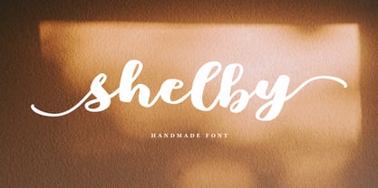 Shelby Script Font Poster 1