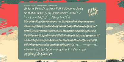 Haruki Stroke Font Poster 15