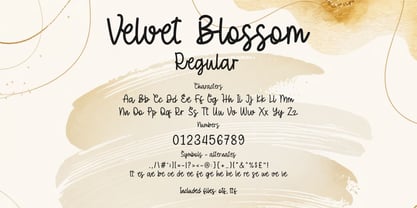 Velvet Blossom Font Poster 15