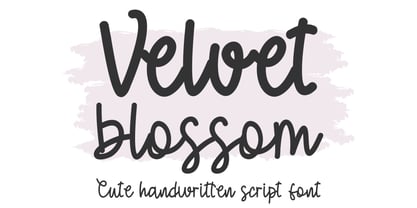 Velvet Blossom Font Poster 1