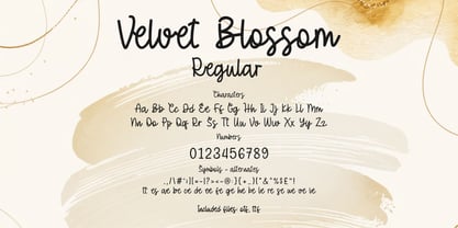 Velvet Blossom Font Poster 14