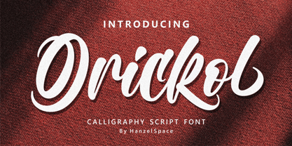 Orickol Font Poster 1