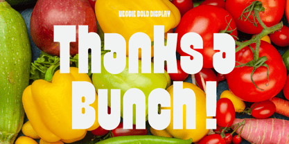 Veggie Font Poster 13